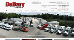 Desktop Screenshot of debarytrucksales.com