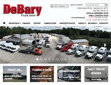 Tablet Screenshot of debarytrucksales.com
